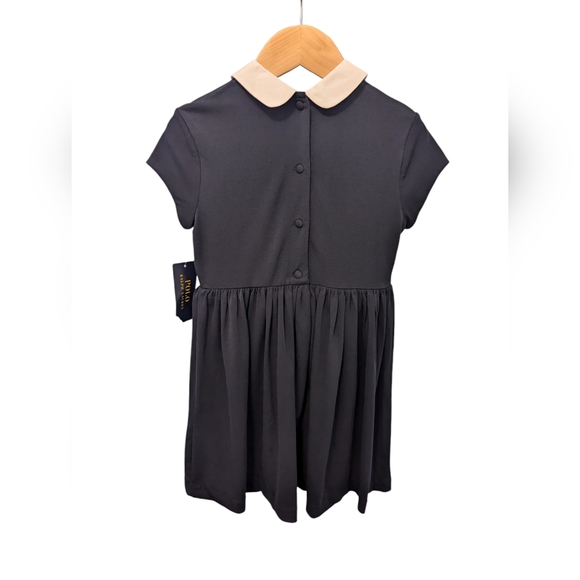 Brand new with tag Girls Ralph Lauren Polo Navy Collared Dress - Picture 16 of 16